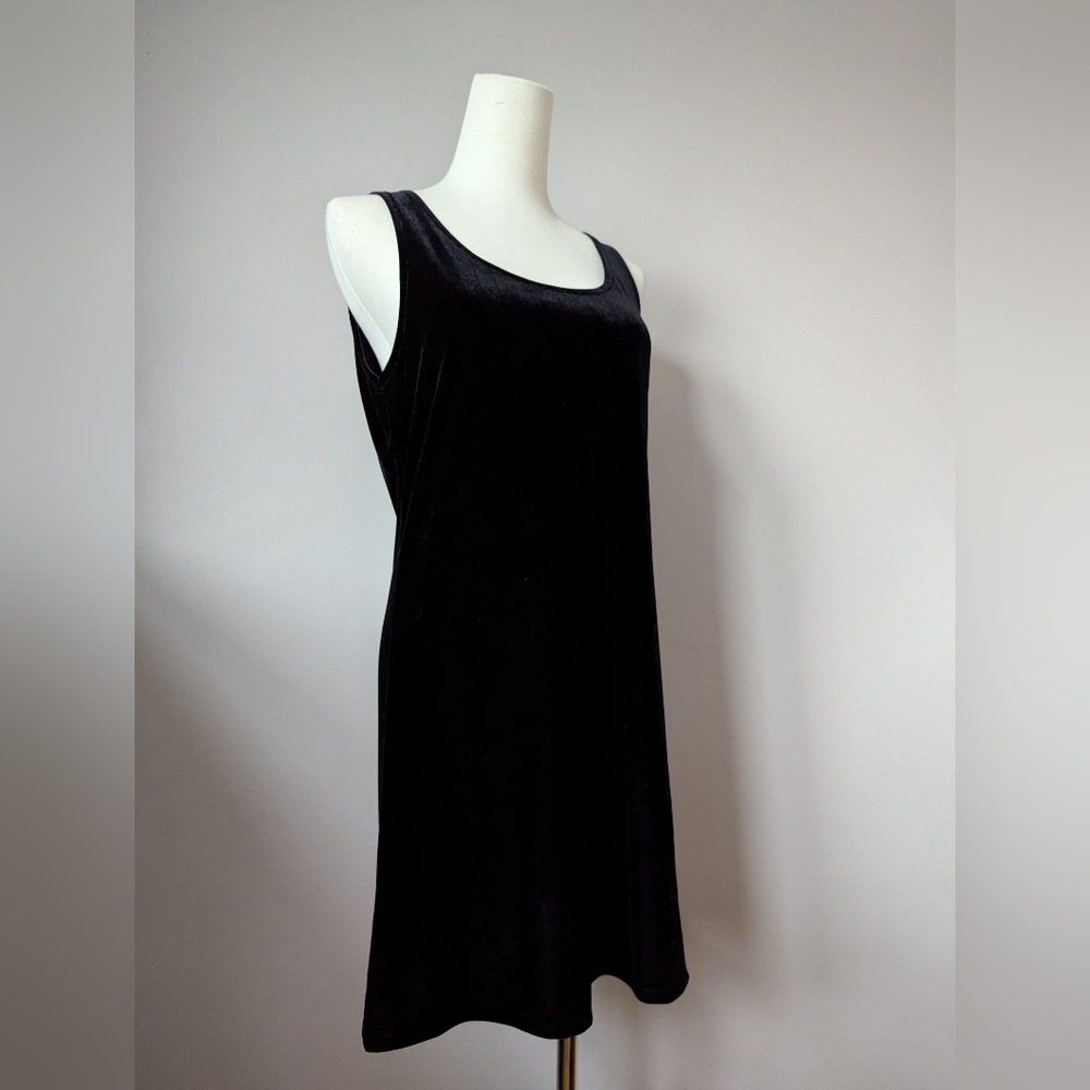 Little Black Velvet Party Dress